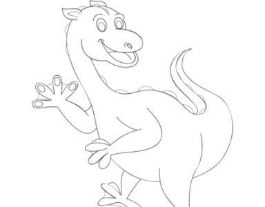 Dinosaur coloring page